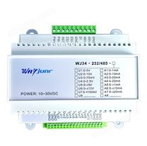 RS232/RS485信號(hào)轉(zhuǎn)12路模擬信號(hào)4-20mA/0-10V  隔離D/A轉(zhuǎn)換器WJ34